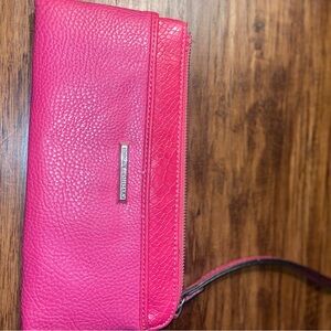 Pink Leather Donna Buchman  Women's Clutch wallet